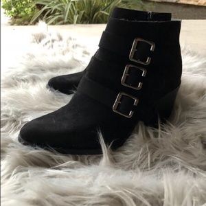 Boho Buckle Me Up Black Boots / Black Booties